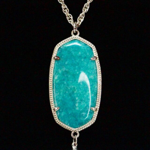 KENDRA SCOTT 38003 Turquoise Stone Ling Tassel Necklace 3