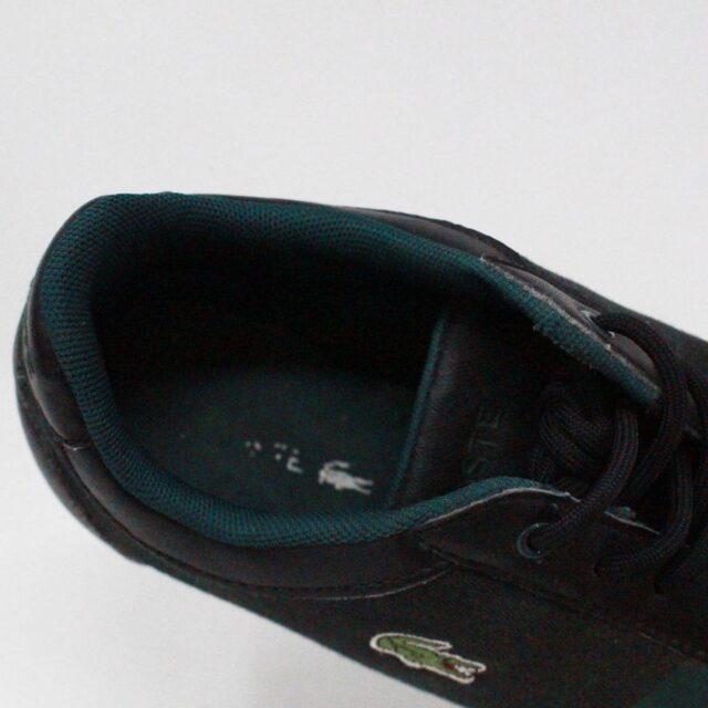 LACOSTE 38164 Youth Black and Green Sneakers US 4.5 EU 34.5 9