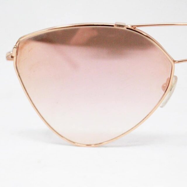 PRADA 38001 Gold Pink Mirrored Cat Eye Sunglasses 10