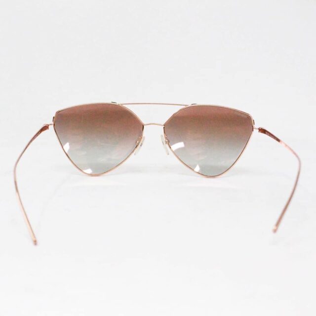 PRADA 38001 Gold Pink Mirrored Cat Eye Sunglasses 3