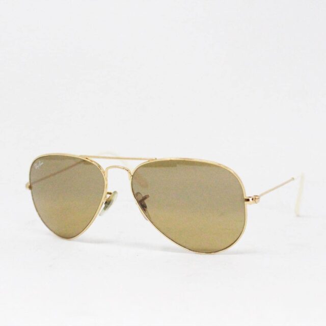 RAY BAN 38403 Gold Frame Gradient Aviator Sunglasses 1