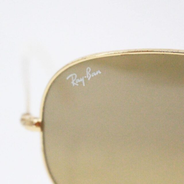 RAY BAN 38403 Gold Frame Gradient Aviator Sunglasses 5