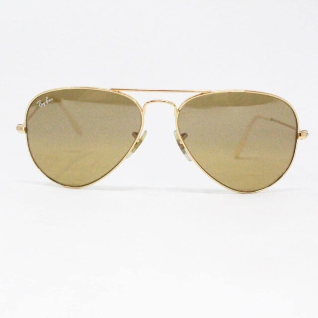 RAY BAN 38403 Gold Frame Gradient Aviator Sunglasses 6