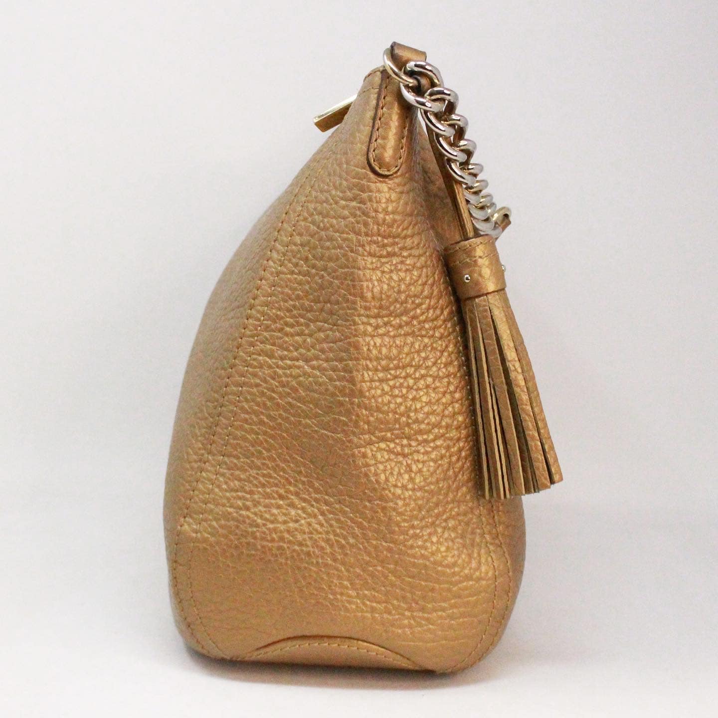CAROLINA HERRERA #38827 Gold Pebbled Leather Shoulder Bag – ALL YOUR BLISS