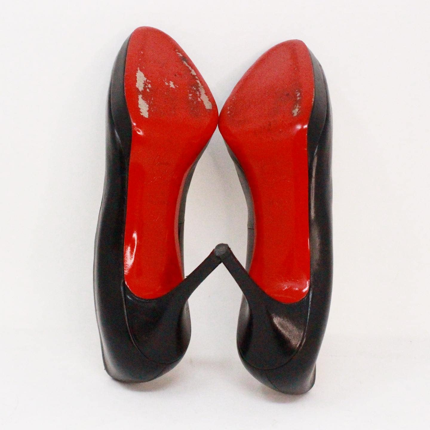 CHRISTIAN Fifi Black Leather Platform Heels (US 7.5 EU 37.5) – ALL BLISS