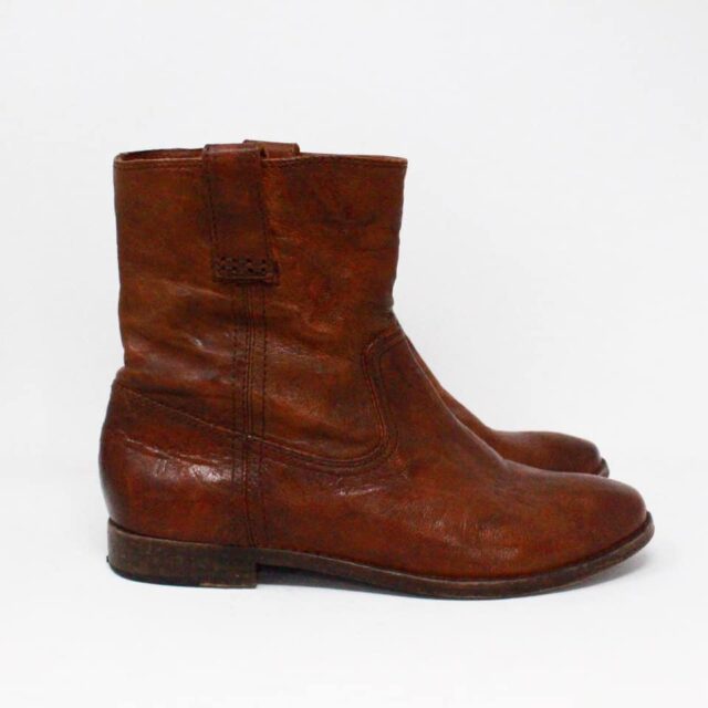 FRYE 38338 Brown Leather Booties US 8 EU 38 2