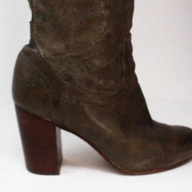 FRYE 38960 Long Leather Heel BootsUS 7.5 EU 37.5 5