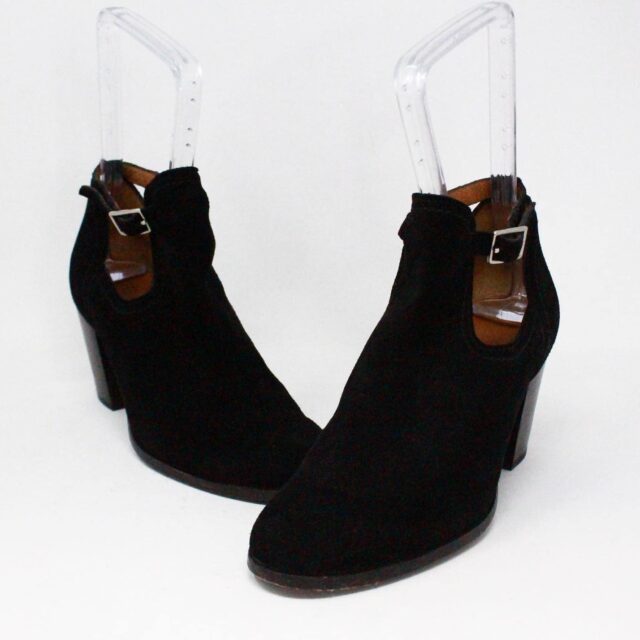 FRYE Black Suede Cut Out Ankle Booties US 8 EU 38 1