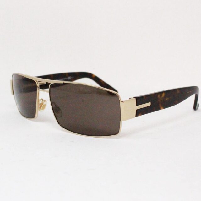 GUCCI 38829 Brown Polarized Rectangular Sunglasses A