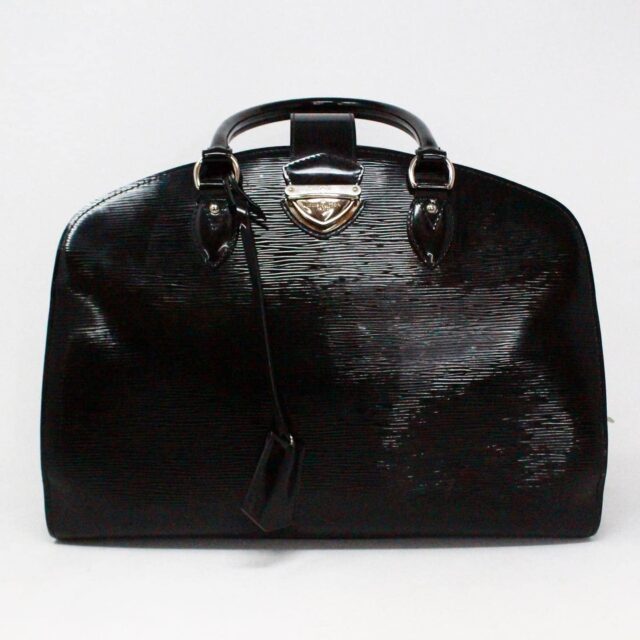 LOUIS VUITTON 38256 Electric Black Epi Leather Pont Neuf GM Handbag A