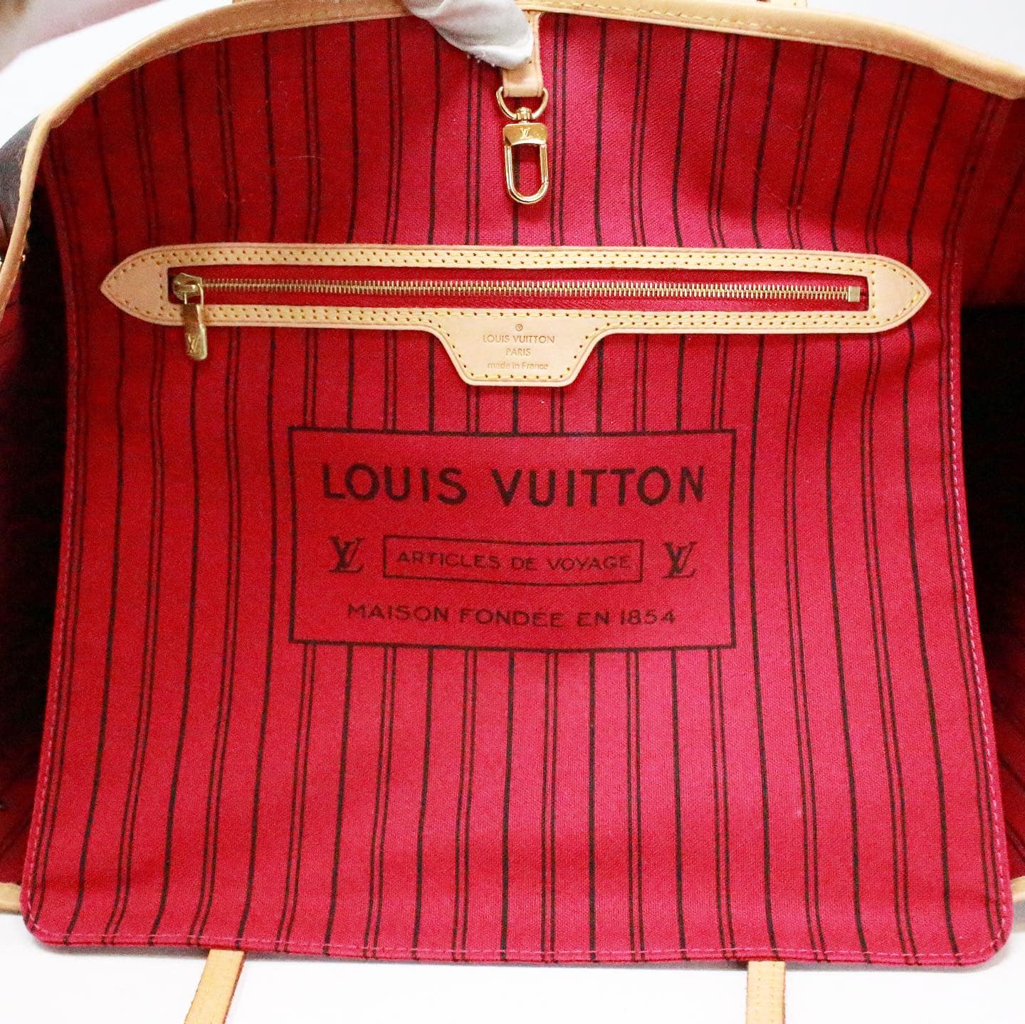 LOUIS VUITTON #38423 Monogram Canvas Neverfull GM Tote Bag