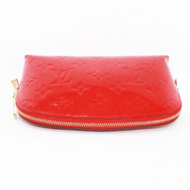 LOUIS VUITTON 39080 Red Monogram Vernis Leather Cosmetic Bag d