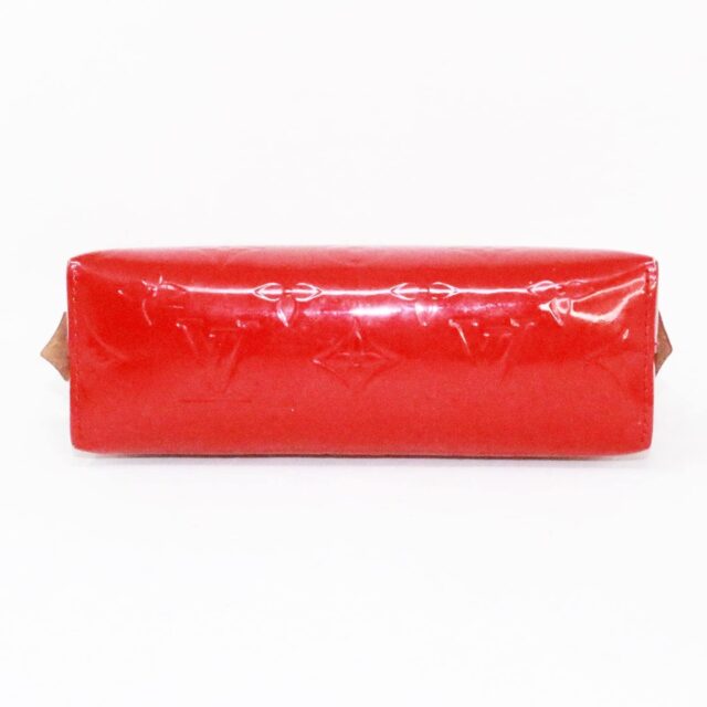 LOUIS VUITTON 39080 Red Monogram Vernis Leather Cosmetic Bag e