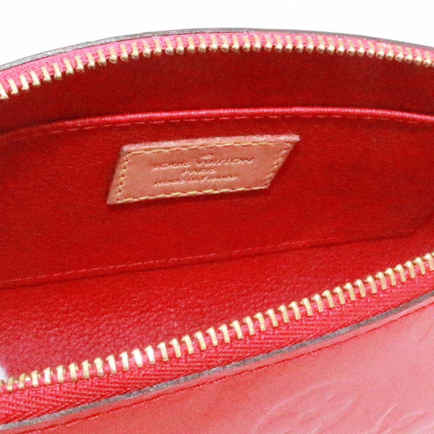 red leather louis vuitton bag