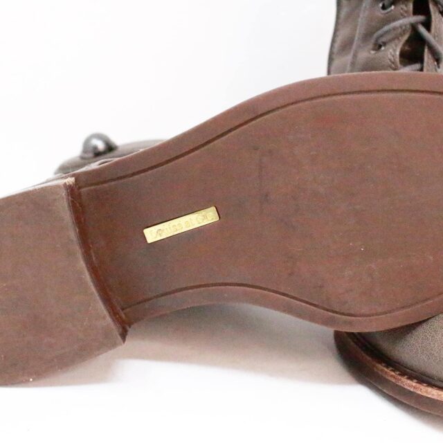 LOUISE ET CIE 38961 Gray Leather Boots US 7.5 EU 37.5 8