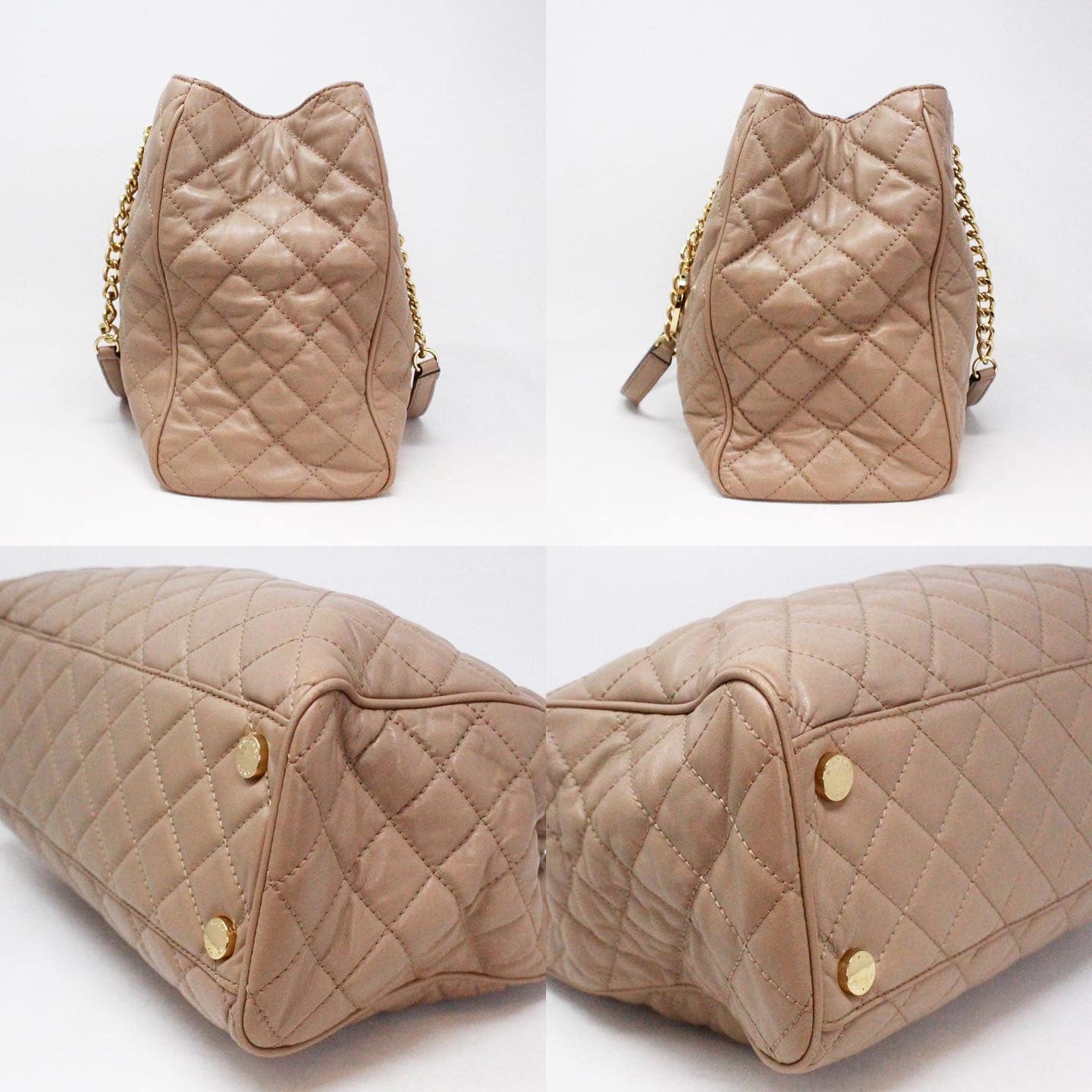 MICHAEL KORS #38459 Taupe Quilted Chain Shoulder Bag – ALL YOUR BLISS