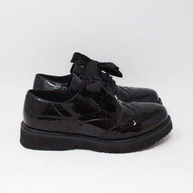 PRADA 38074 Black Patent Leather Shoes US 6 EU 36 b