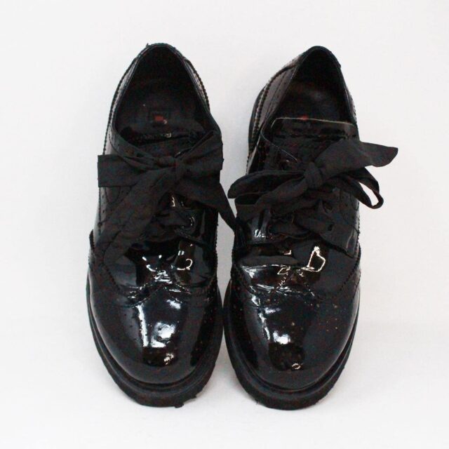 PRADA 38074 Black Patent Leather Shoes US 6 EU 36 g