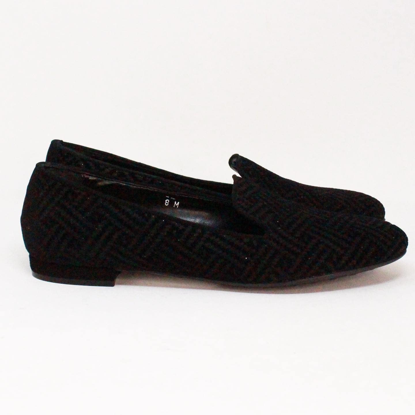 SESTO MEUCCI 38861 Black Suede Loafers US 6.5 EU 36.5 2