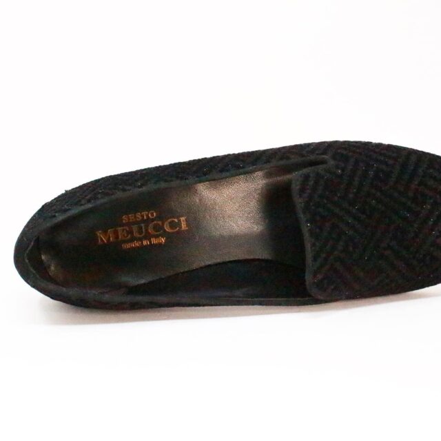 SESTO MEUCCI 38861 Black Suede Loafers US 6.5 EU 36.5 5