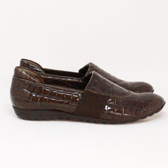 SESTO MEUCCI 38862 Brown Patent Leather Loafers US 6.5 EU 36.5 2