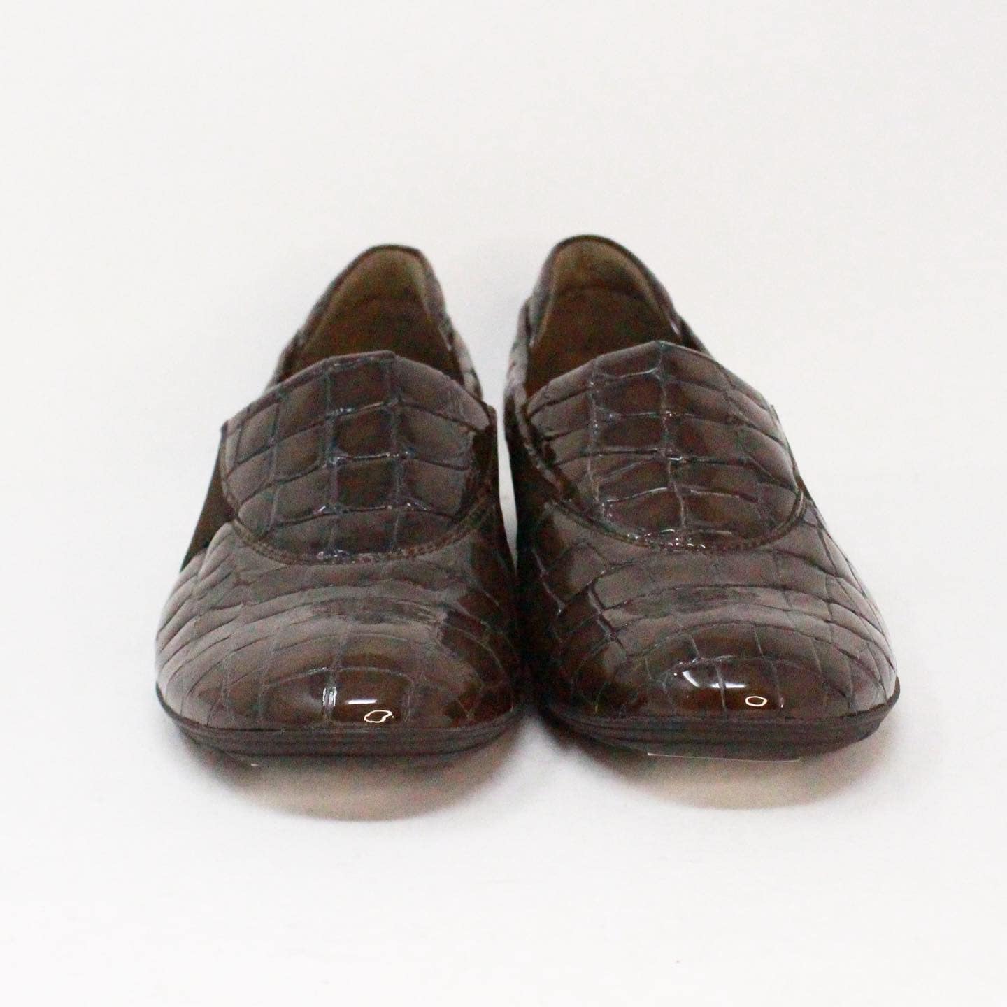 LOUIS VUITTON Mens Patent Leather Black Loafers Shoes Size 5 / 39 EUR