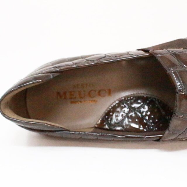 SESTO MEUCCI 38862 Brown Patent Leather Loafers US 6.5 EU 36.5 5