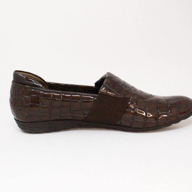 SESTO MEUCCI 38862 Brown Patent Leather Loafers US 6.5 EU 36.5 6