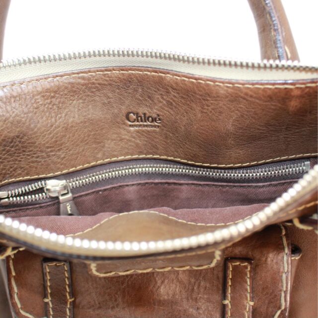 CLOE 38959 Brown Leather Tote Bag g