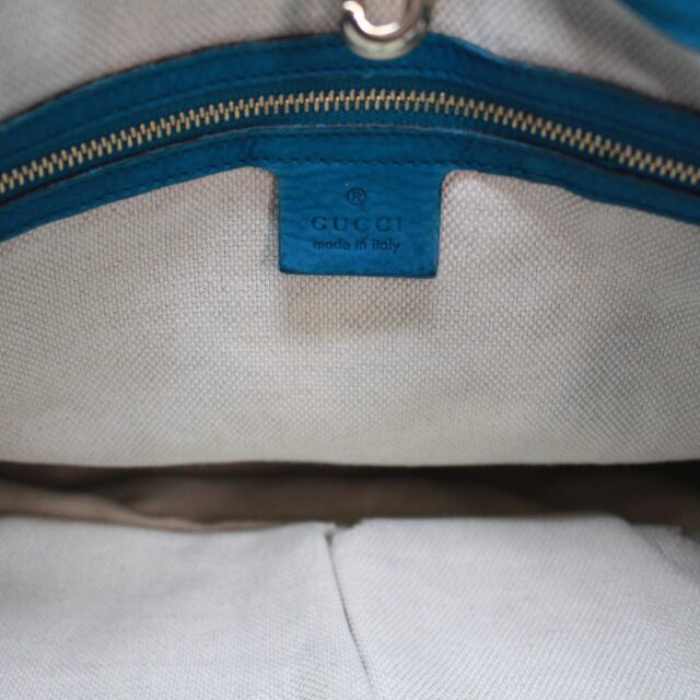 GUCCI 36715 Soho Turquoise Leather Shoulder Bag h