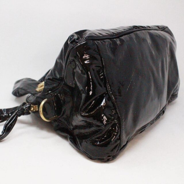 GUCCI 39046 Hysteria Black Patent Leather Shoulder Bag d