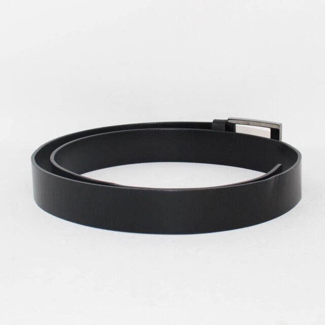 GUCCI 39143 Black Leather Belt d