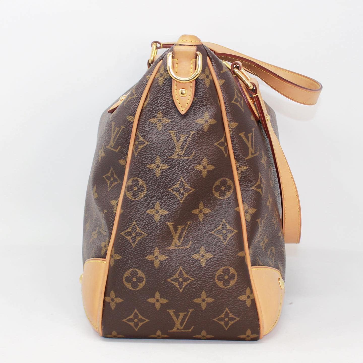 LOUIS VUITTON Monogram Black Brown Retiro Speedy Shoulder Bag