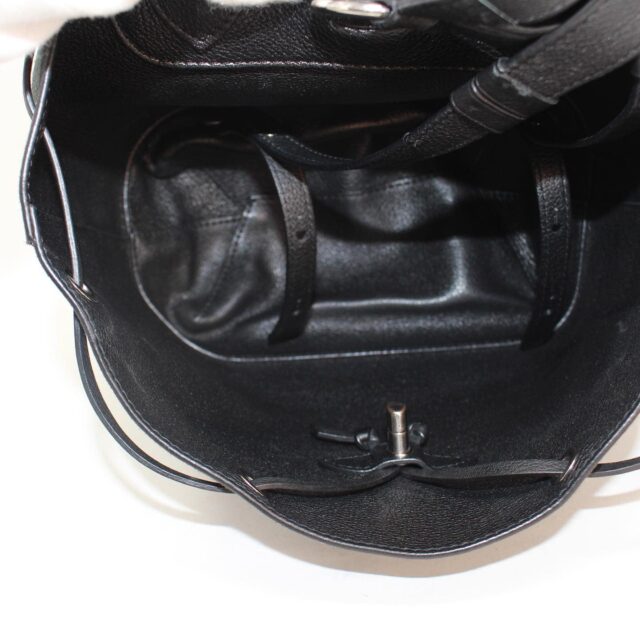 LOUIS VUITTON 39400 LockMe Black Suede Leather Backpack f