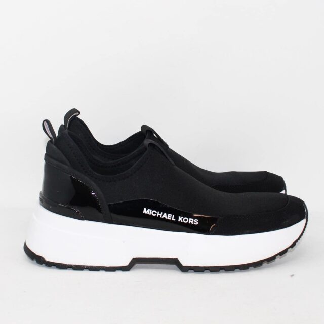 MICHAEL KORS 39498 Black Elastic Fabric Sneakers US 9.5 EU 39.5 b