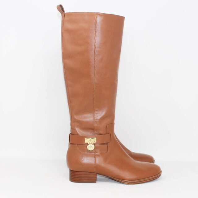 TORY BURCH 39237 Brown Leather Tall Boots US 6.5 EU 36.5 b