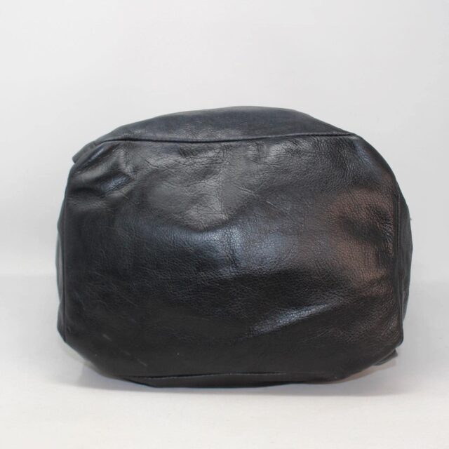VALENTINO 39181 Black Leather Tote Bag f