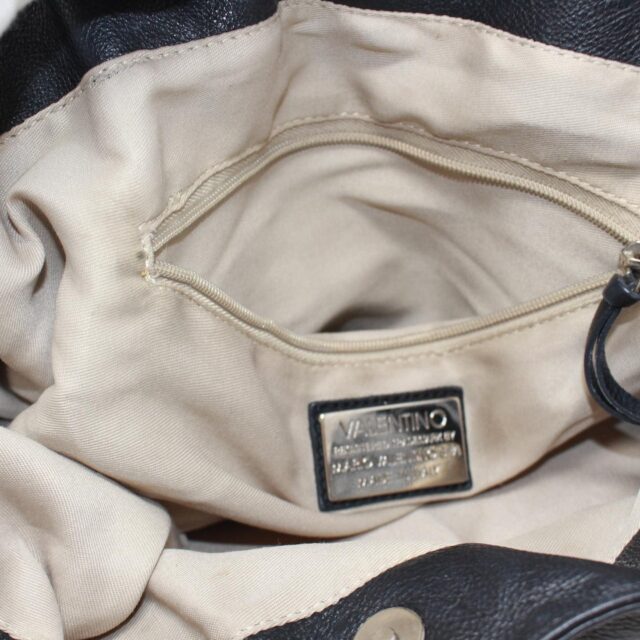 VALENTINO 39181 Black Leather Tote Bag g