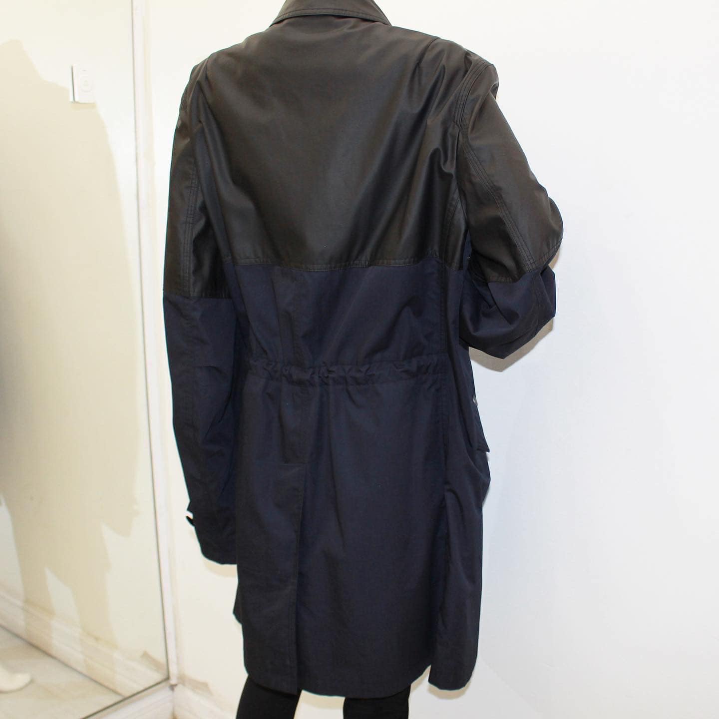 BURBERRY 39556 Black Navy Blue Cotton Jacket Size XL g