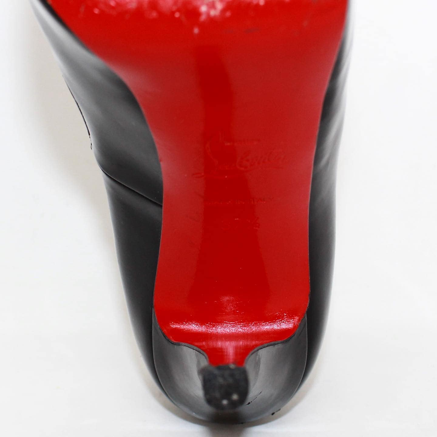 Very privé patent leather heels Christian Louboutin Black size 37.5 EU in  Patent leather - 34947608