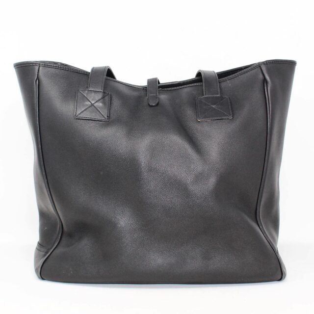 DOONEY BOURKE 39809 Black Leather Tote Bag b