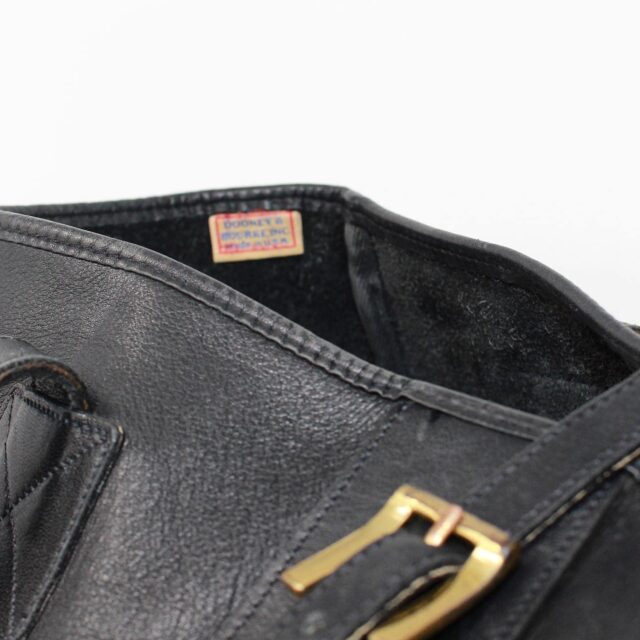 DOONEY BOURKE 39809 Black Leather Tote Bag f
