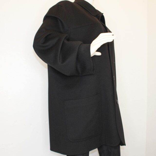 ERMENEGILDO ZEGNA 39555 Black Cashmere Coat Size XL e