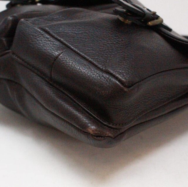 HYPE 39573 Brown Leather Messenger Bag f