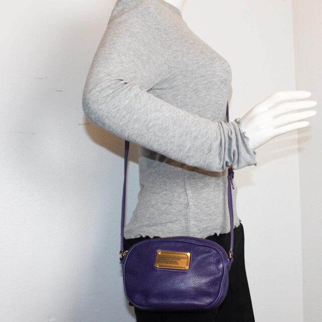 MARC BY MARC JACOBS 37810 Purple Leather Small Crossbody h