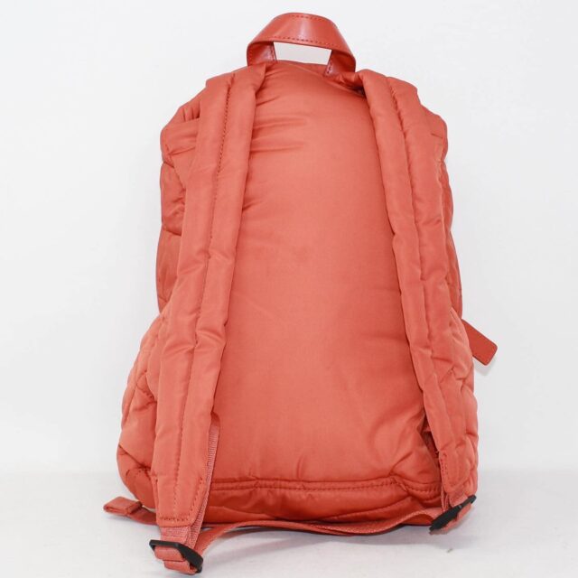 MARC JACOBS 39870 Orange Quilted Nylon Backpack c