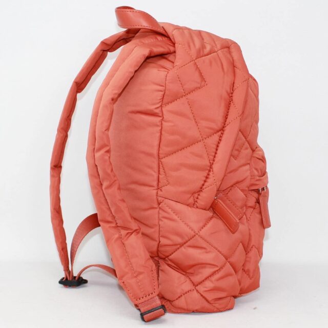 MARC JACOBS 39870 Orange Quilted Nylon Backpack d