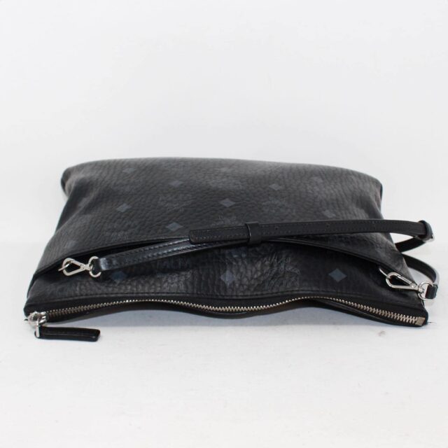 MCM 38748 Black Leather Crossbody Bag d