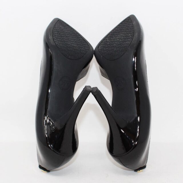 MICHAEL KORS 39814 Black Patent Leather Heels US 7 EU 37 j