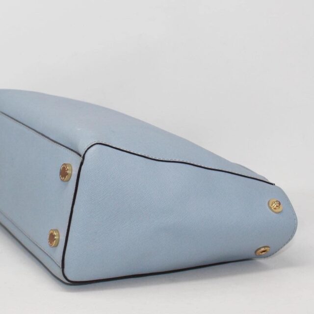MICHAEL KORS 39965 Sky Blue Color Leather Crossbody Bag h